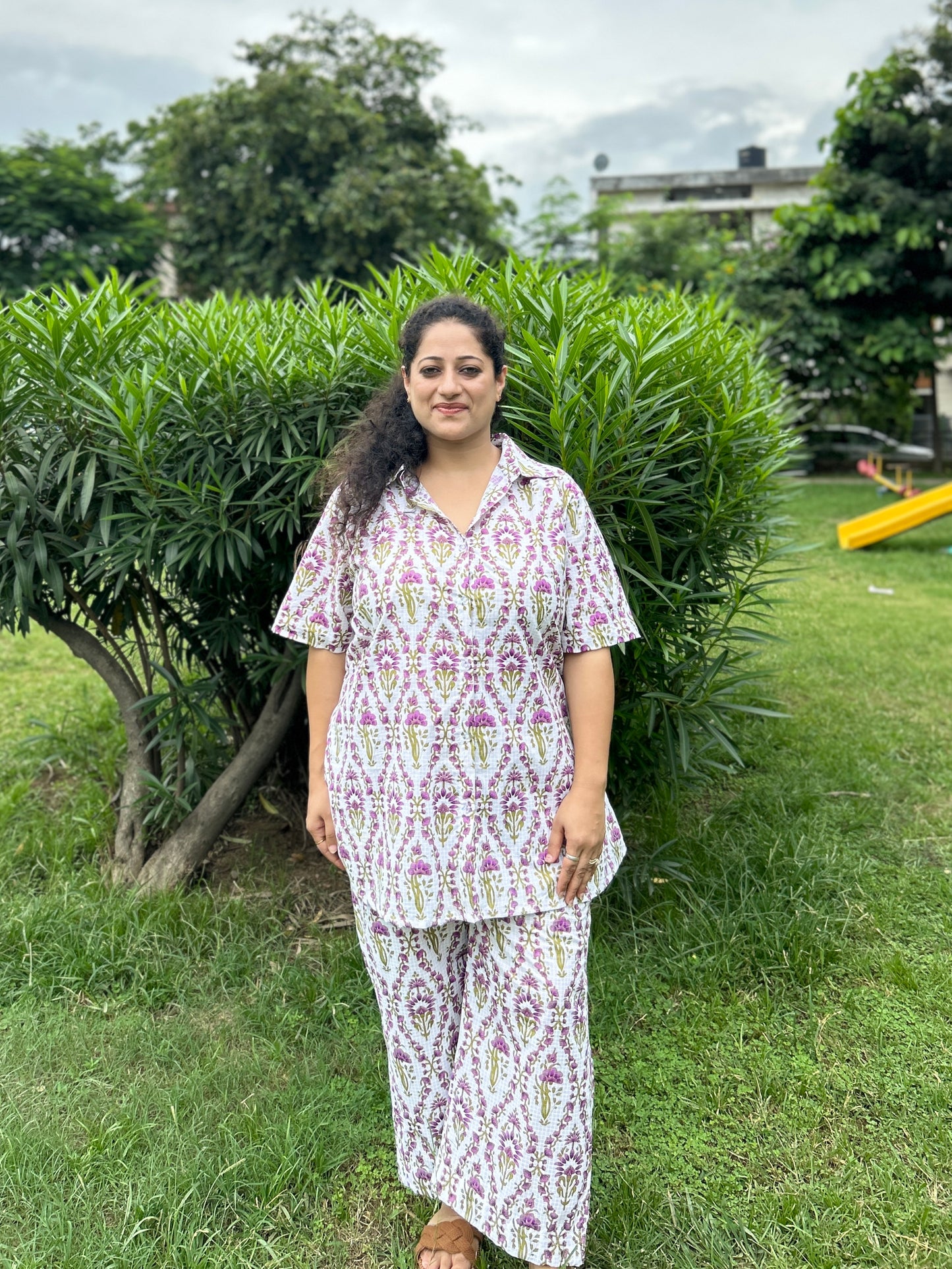 Floral Bliss Cotton Co-ord Set