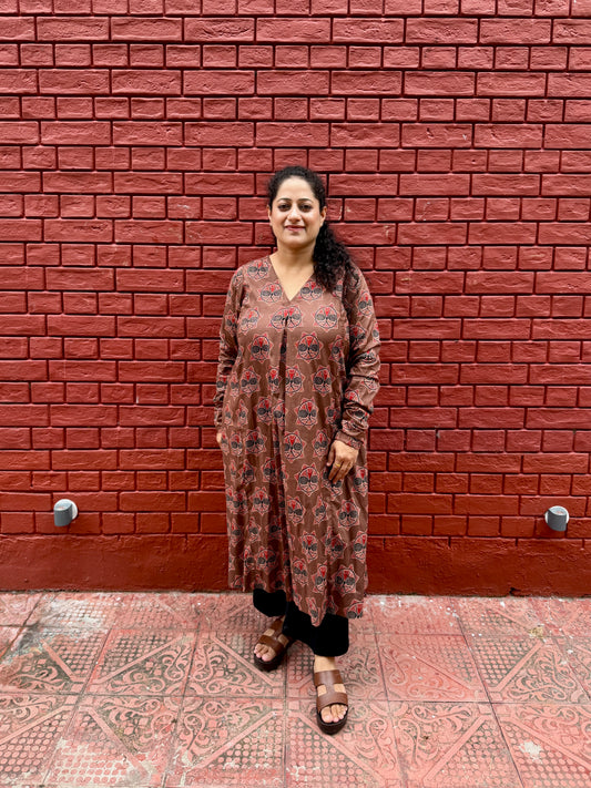 Amber Buta A-Line Cotton Kurta