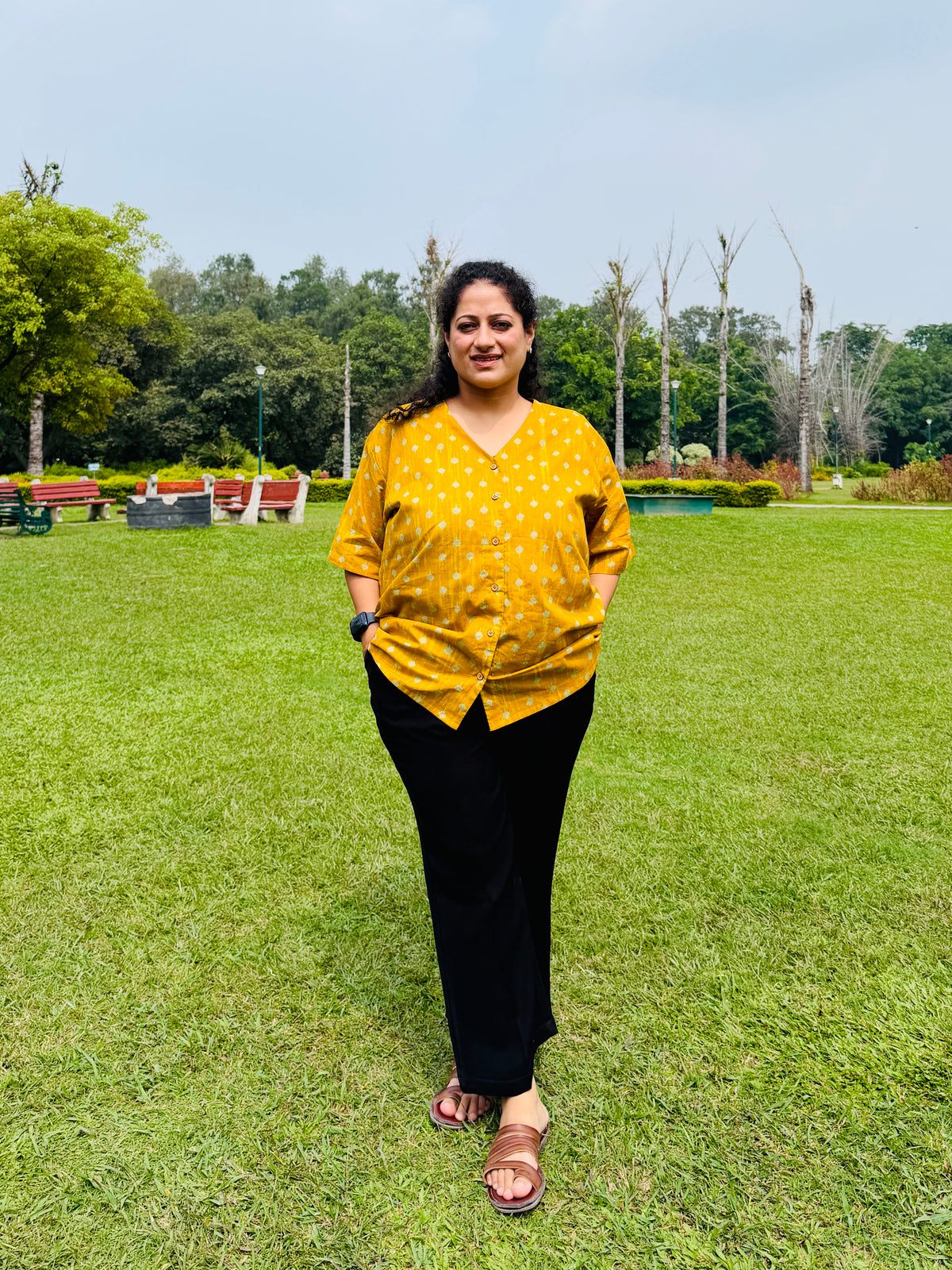 Yellow Butti Anti-Fit Shirt