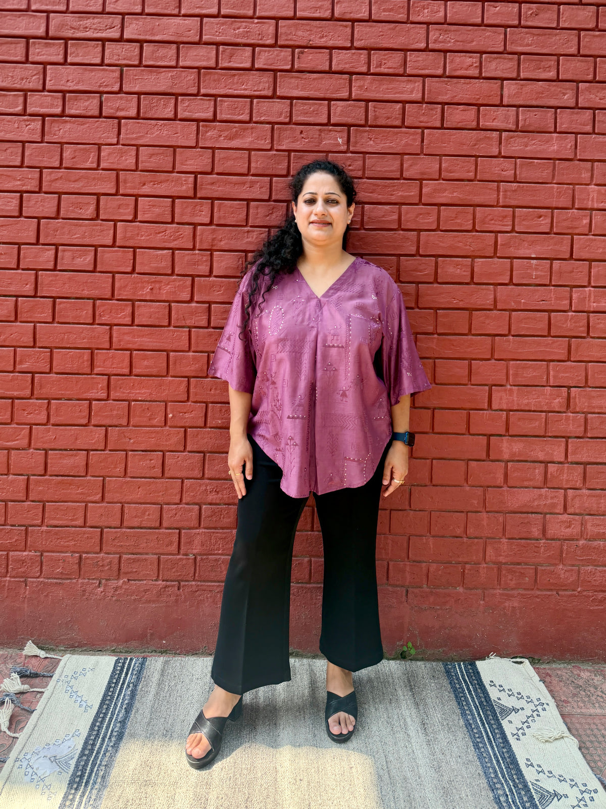 Jamuni embroidered anti fit top