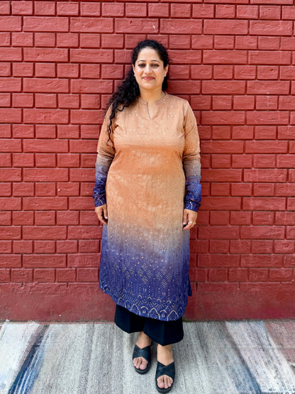 Ombré Neel kurta