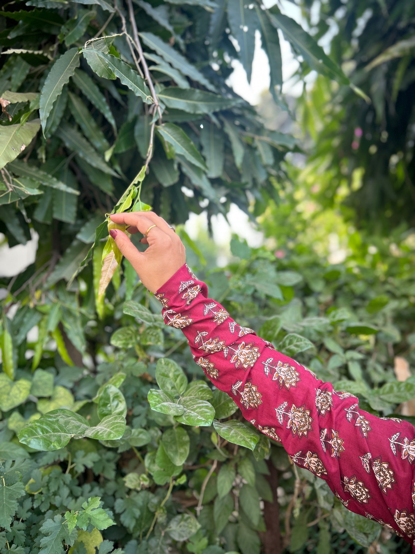 Gulabi Block Print Straight Kurta