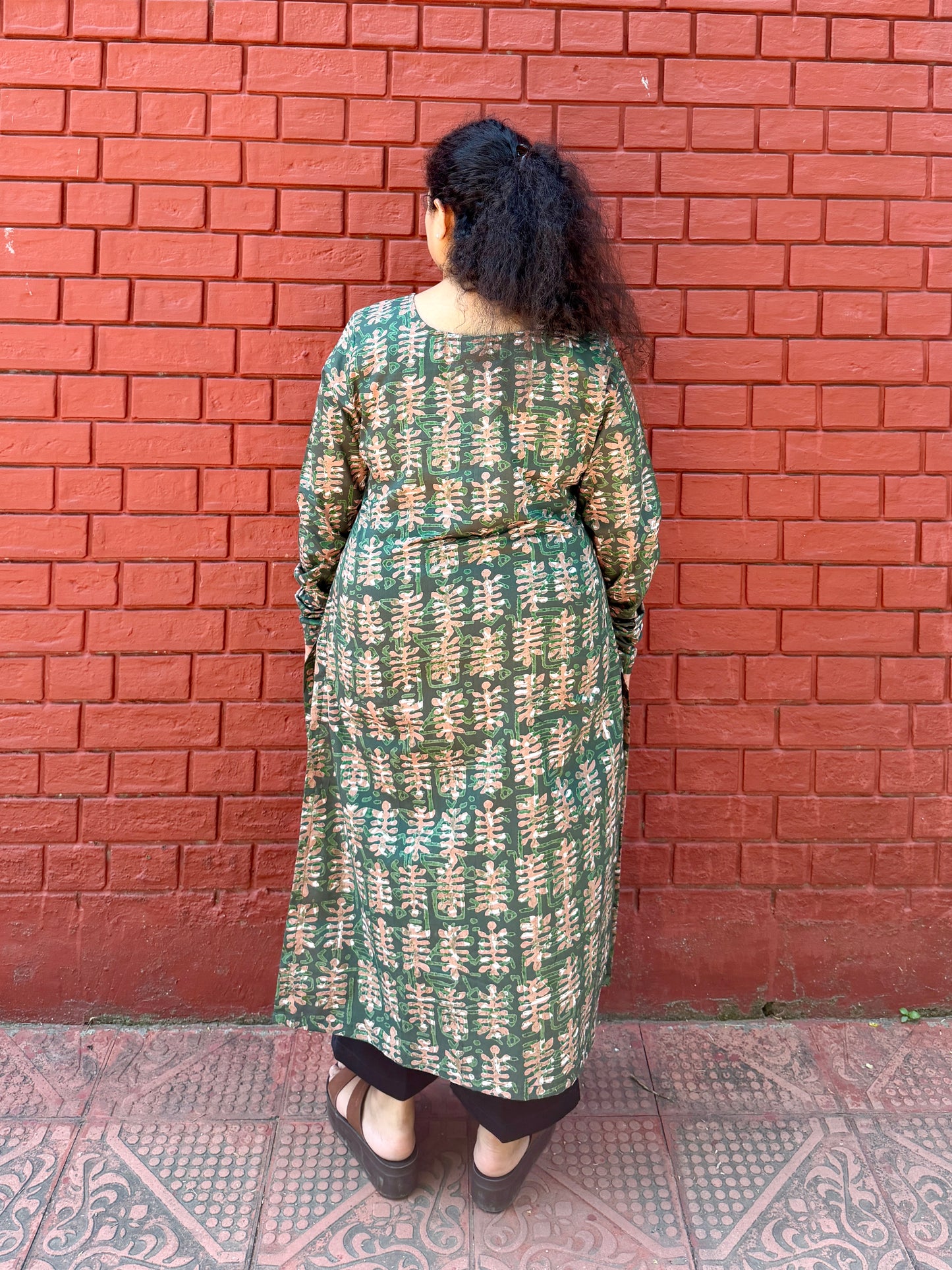Pista Leaf  Kurta