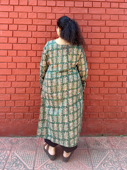 Pista Leaf  Kurta