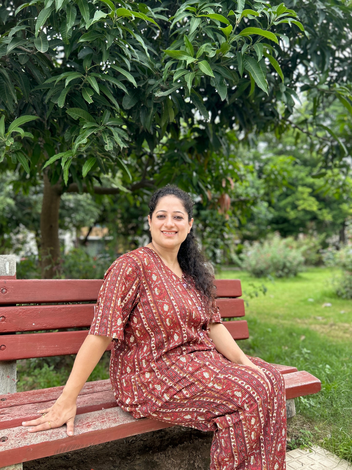 Rust Harmony Printed Co-ord Set