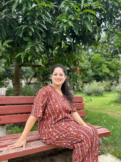 Rust Harmony Printed Co-ord Set