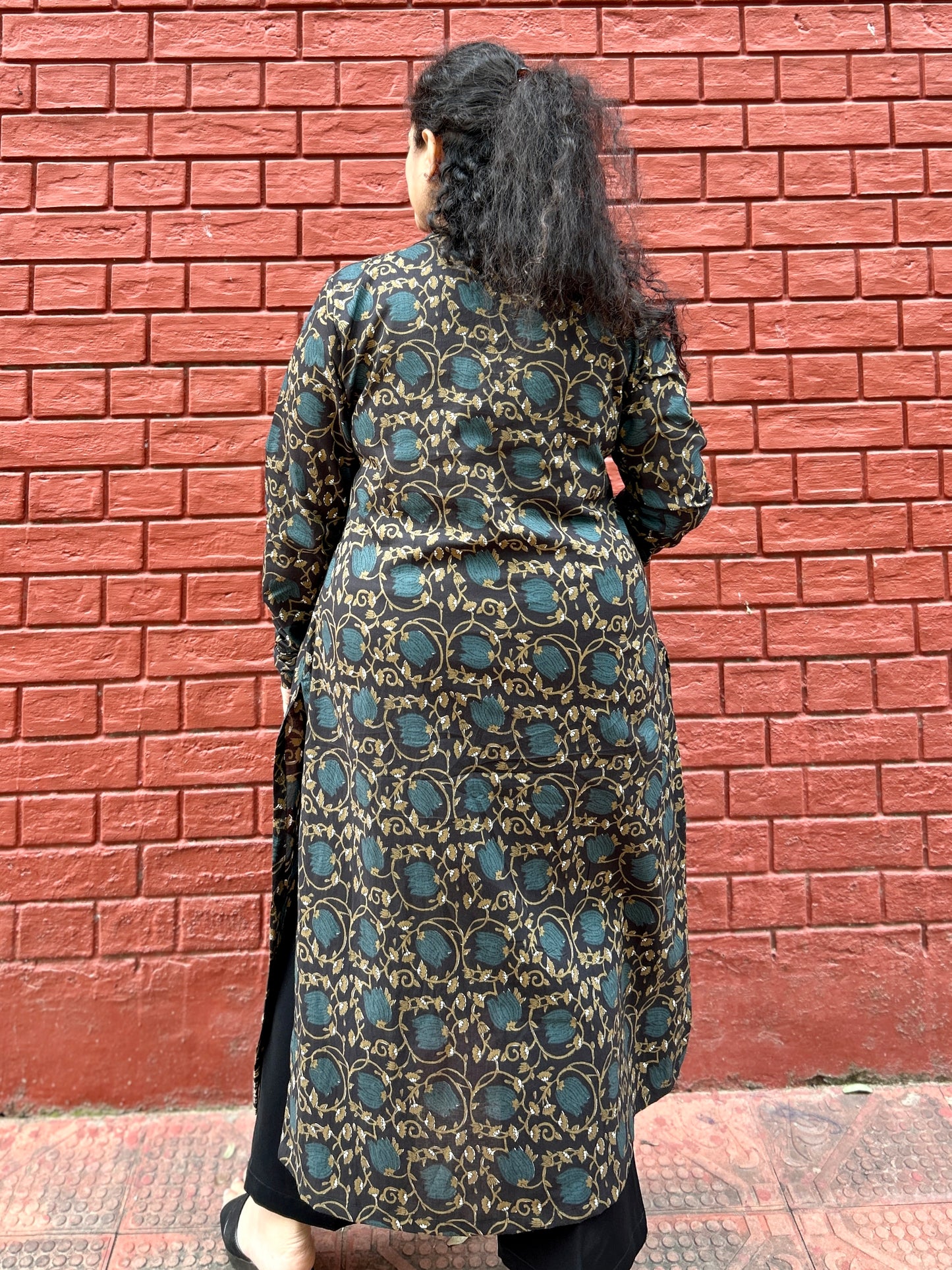 Black Lotus Ajrakh Kurta