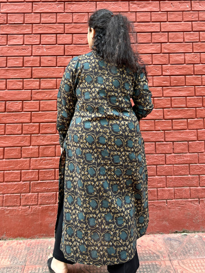 Black Lotus Ajrakh Kurta