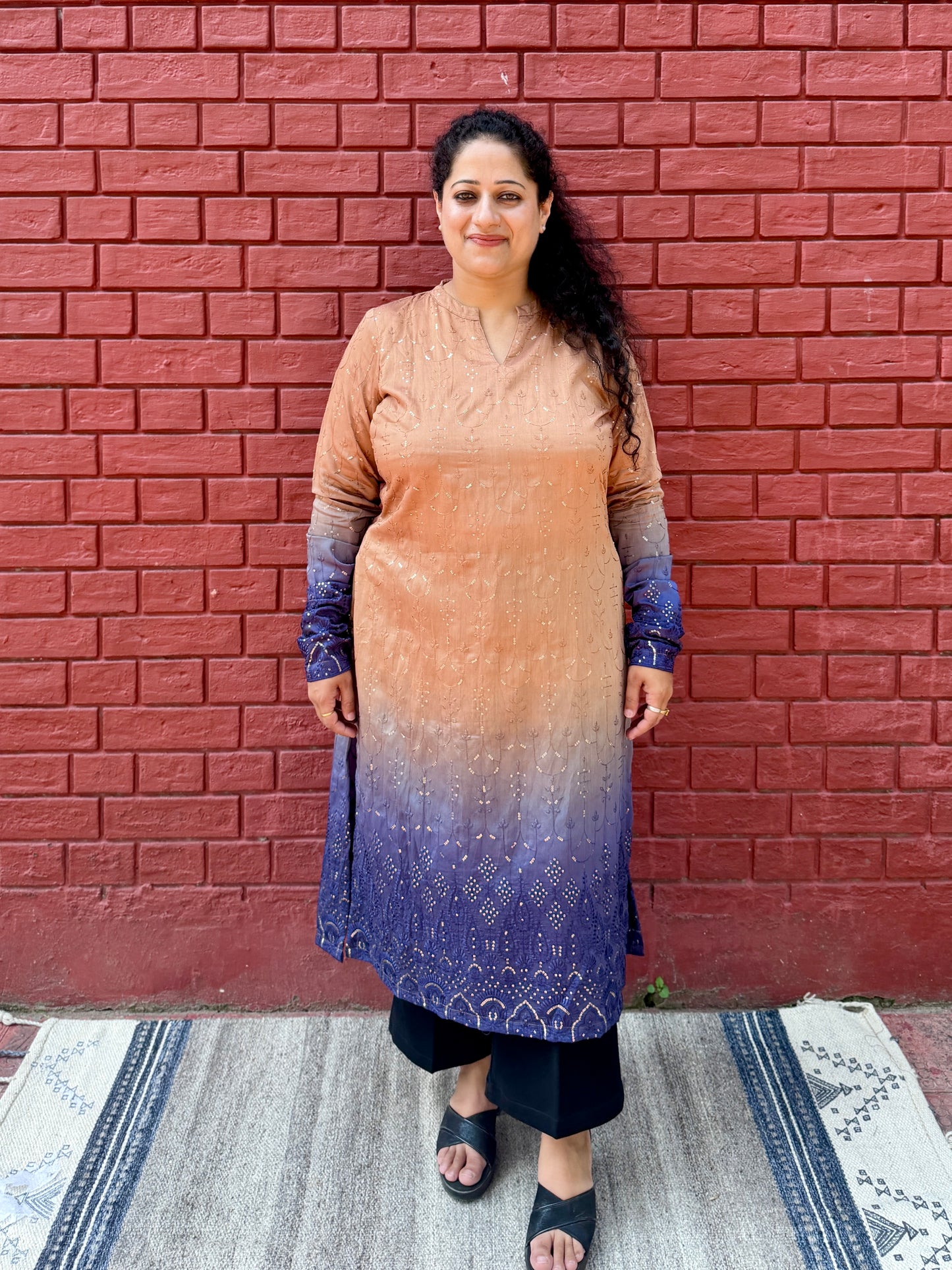 Ombré Neel kurta