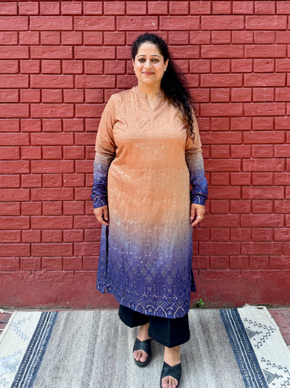 Ombré Neel kurta