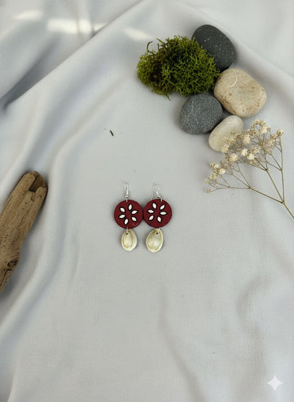 Fabric earrings