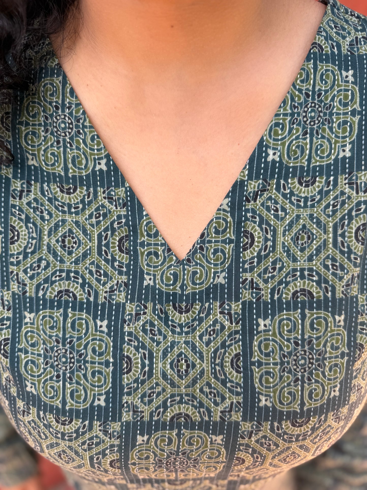 Olive Jaal kurta