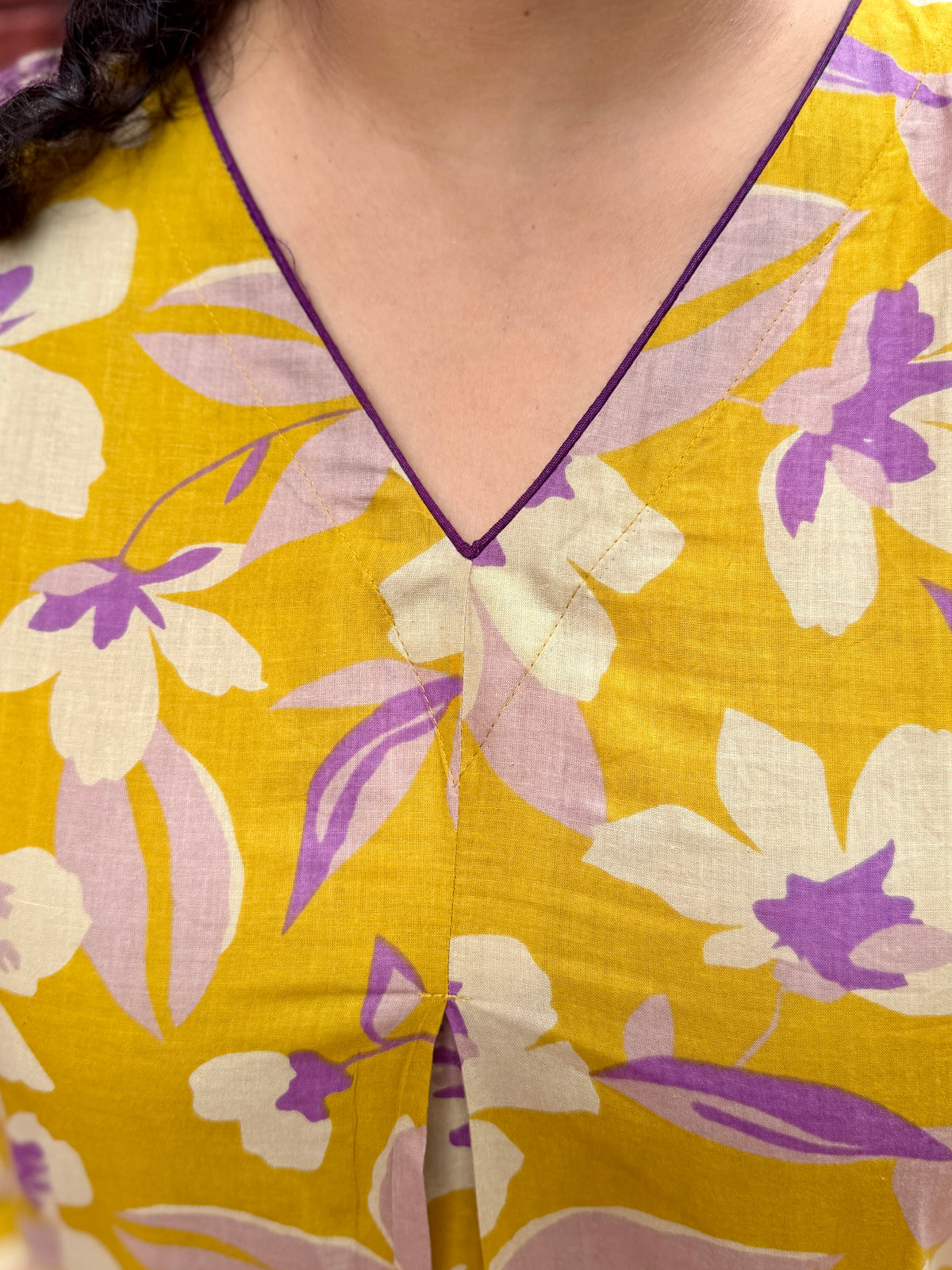 Mustard Meadow A-Line Kurta
