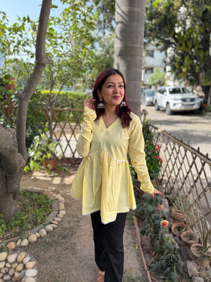 Lemon lace top