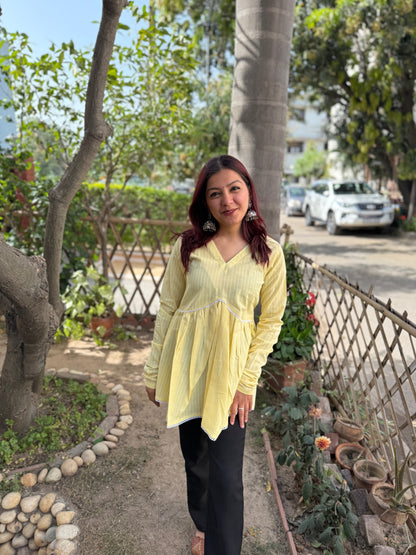 Lemon lace top