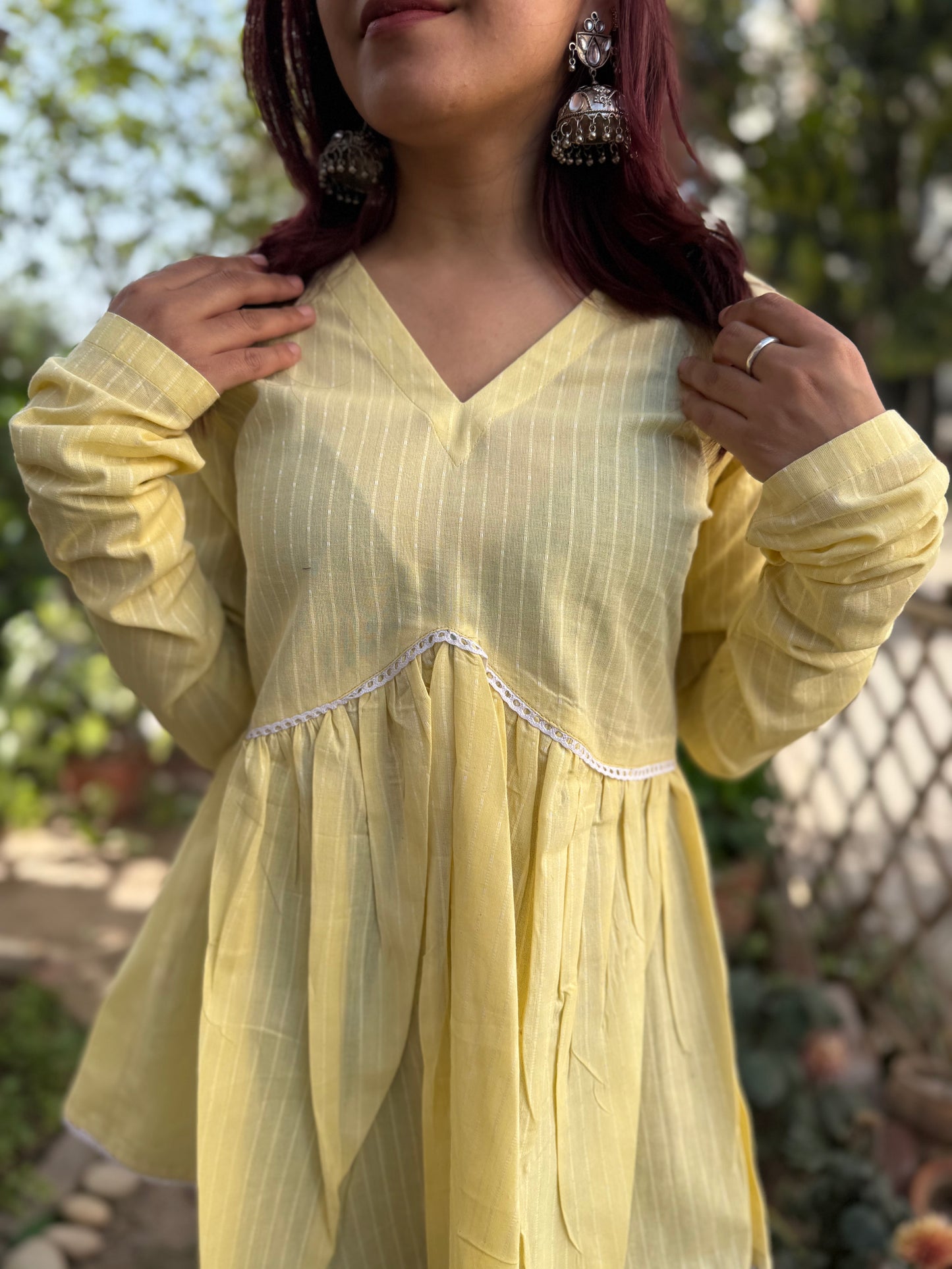 Lemon lace top