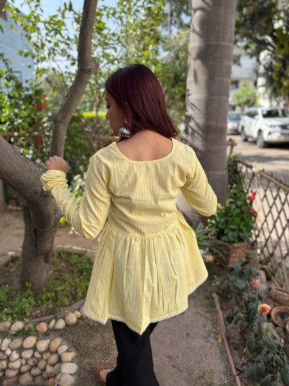 Lemon lace top
