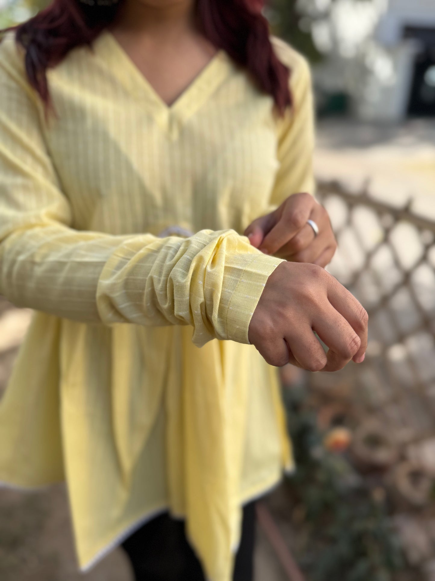 Lemon lace top