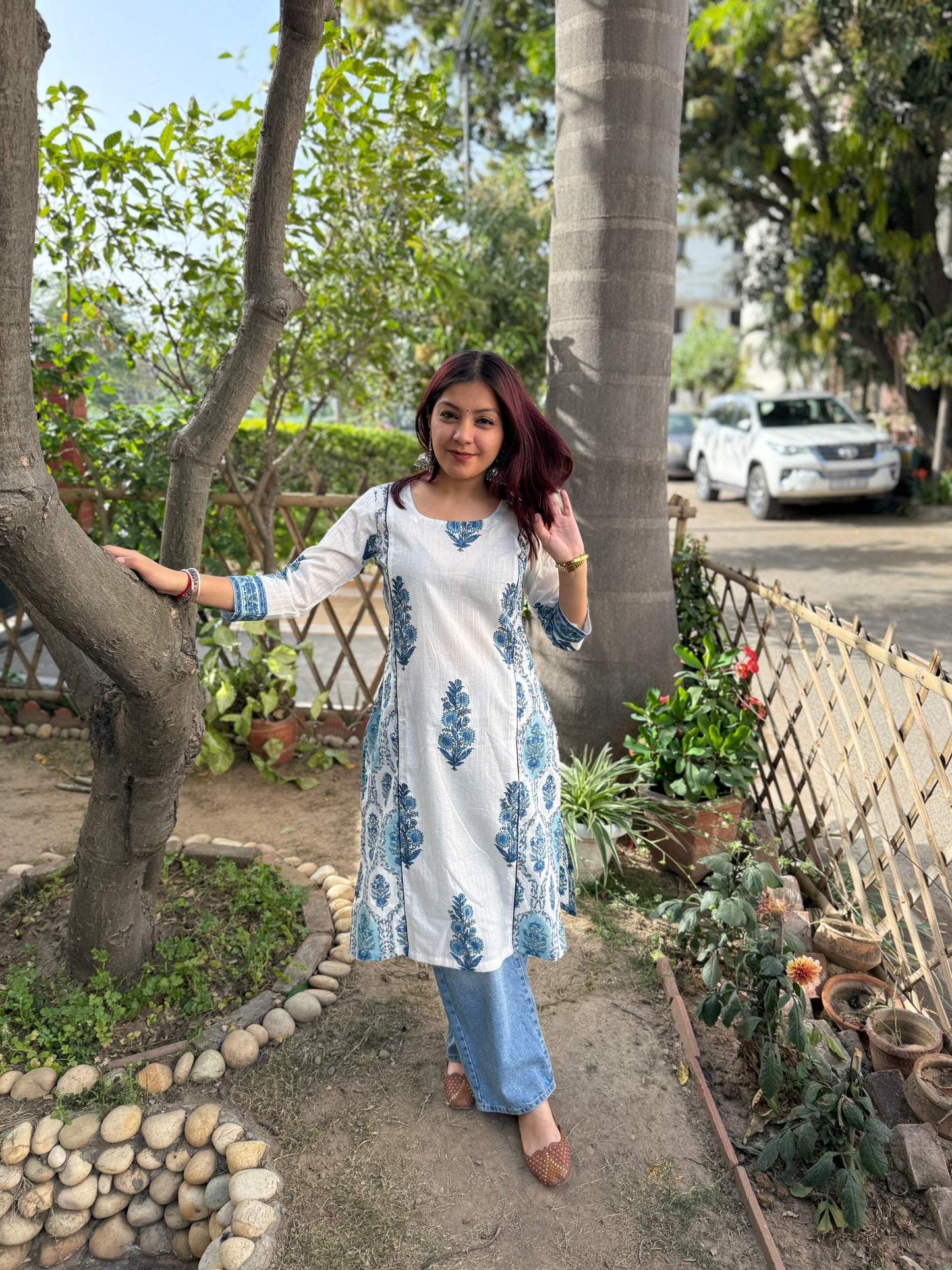 Firozi Mehak Kali kurta