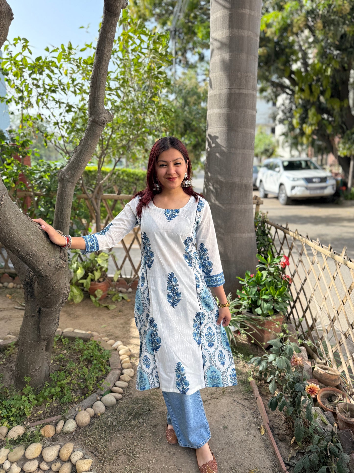 Firozi Mehak Kali kurta