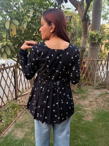 Black Bird Booti Top