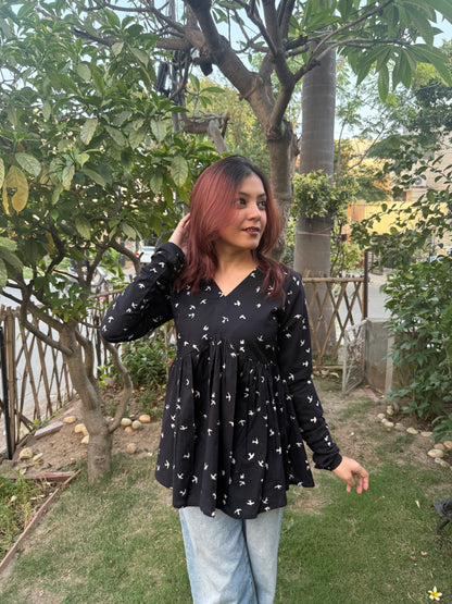 Black Bird Booti Top