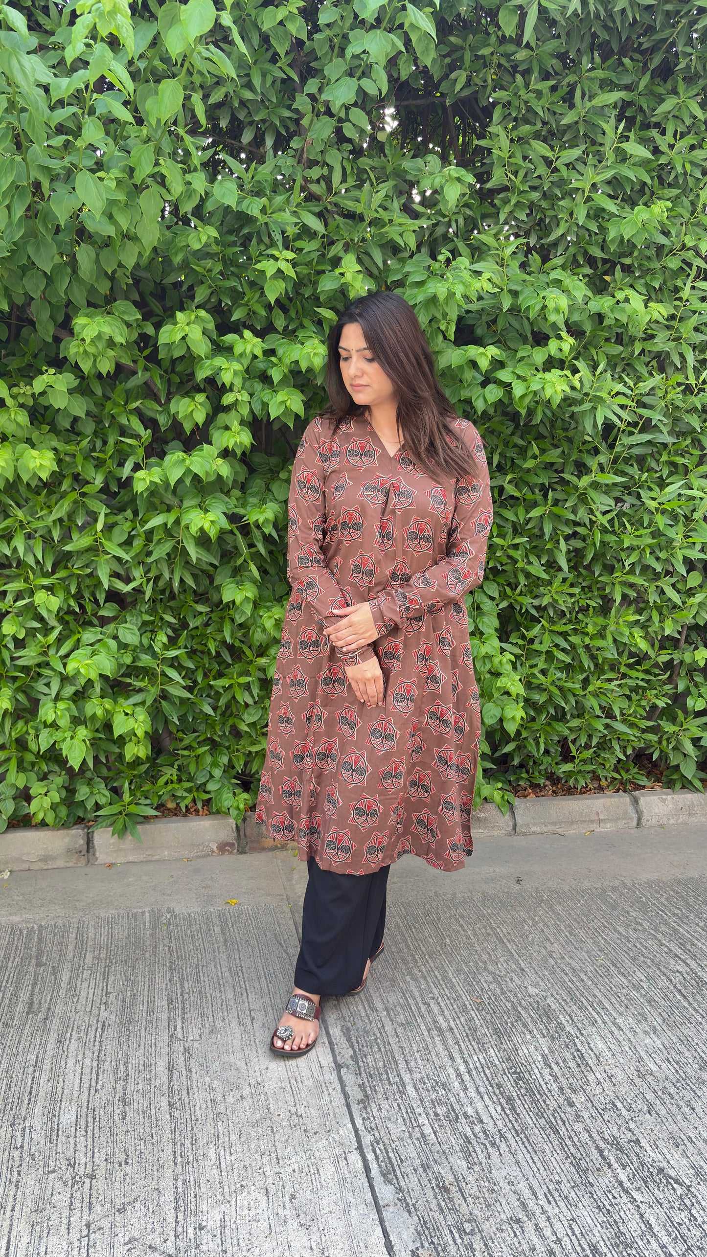 Amber Buta A-Line Cotton Kurta