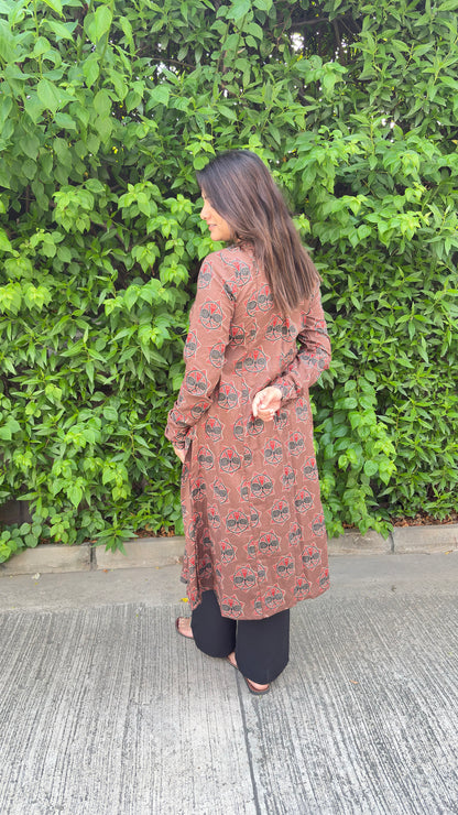 Amber Buta A-Line Cotton Kurta