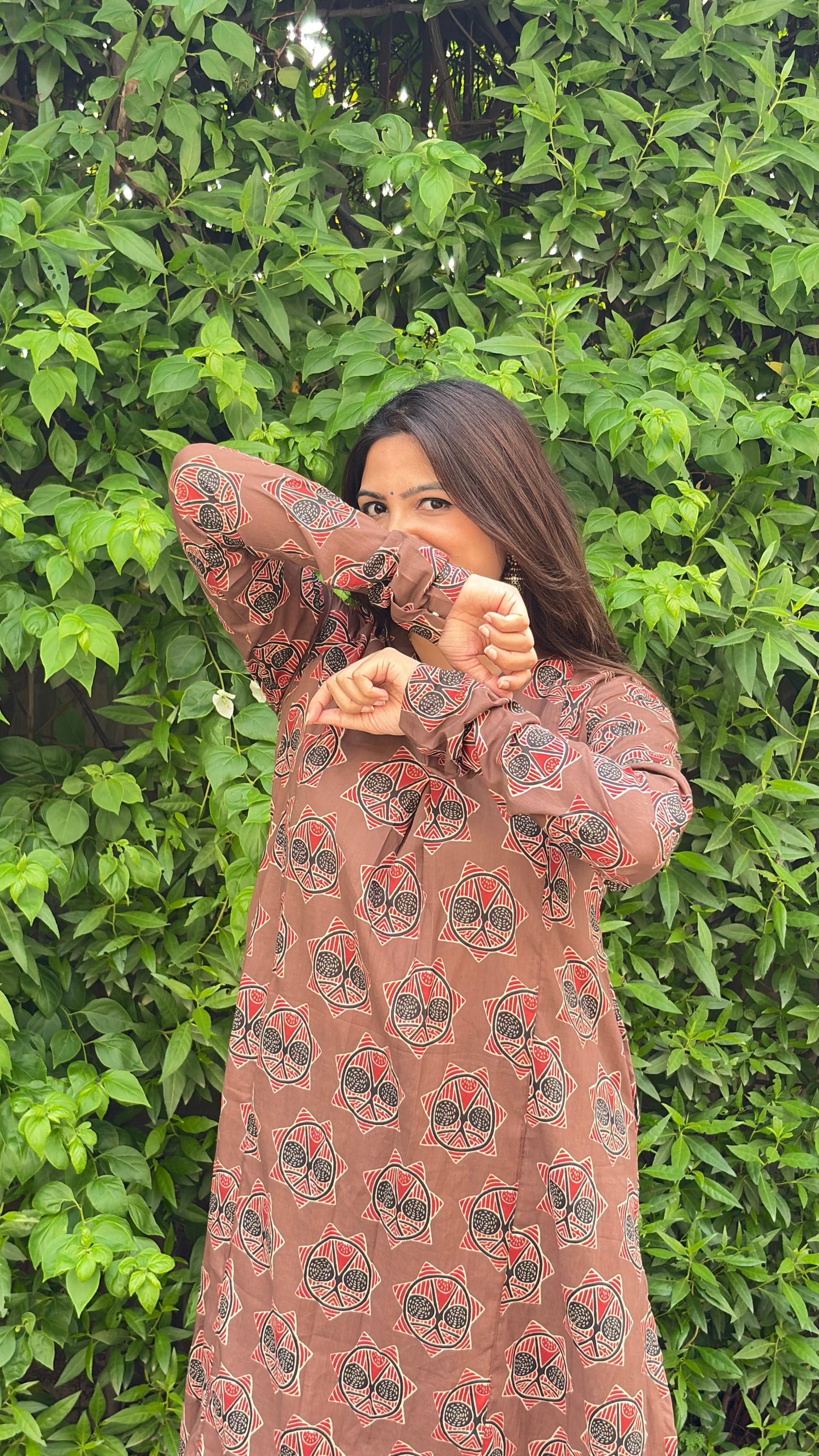 Amber Buta A-Line Cotton Kurta