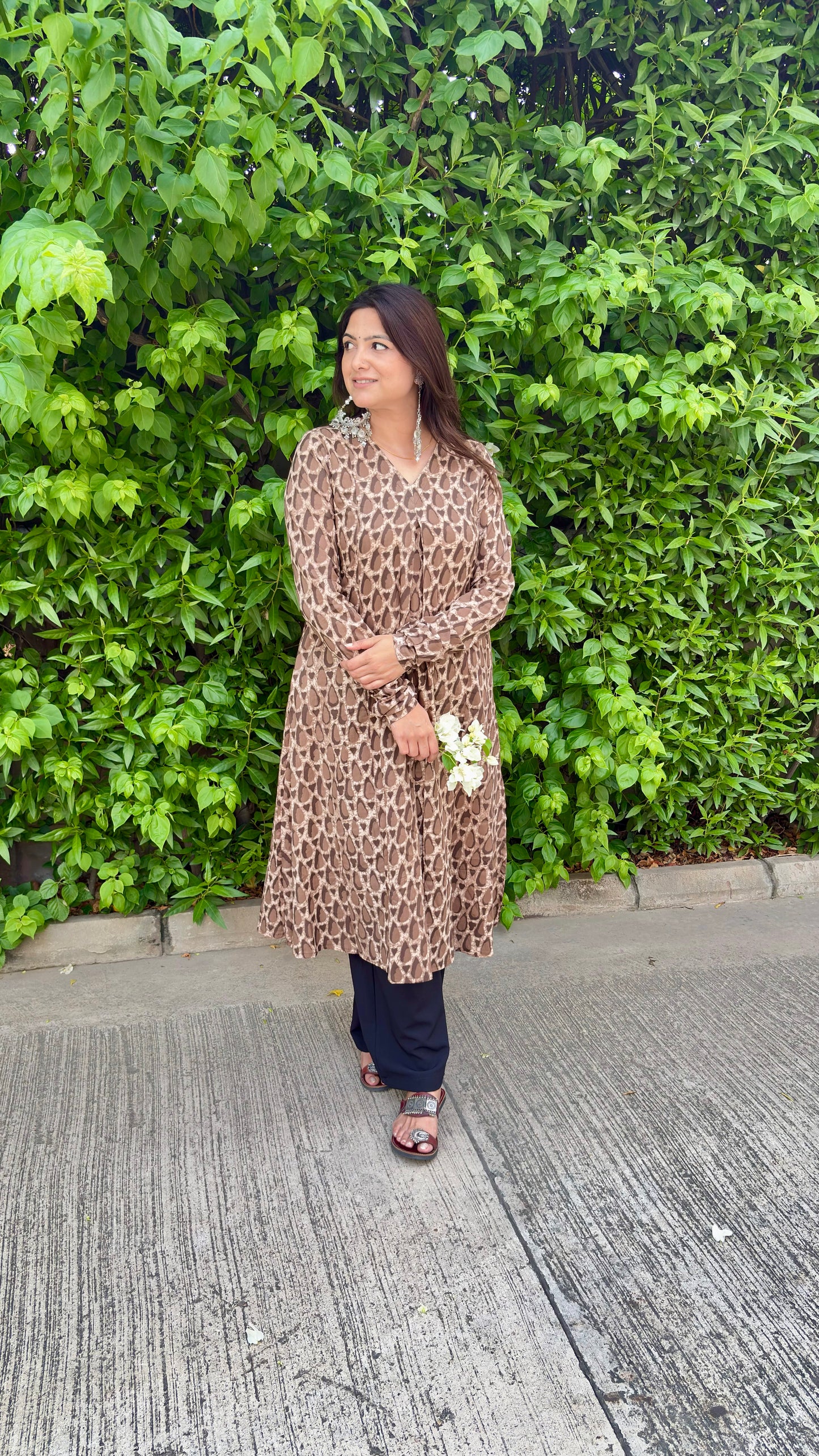 Bagh Rust A-Line Kurta